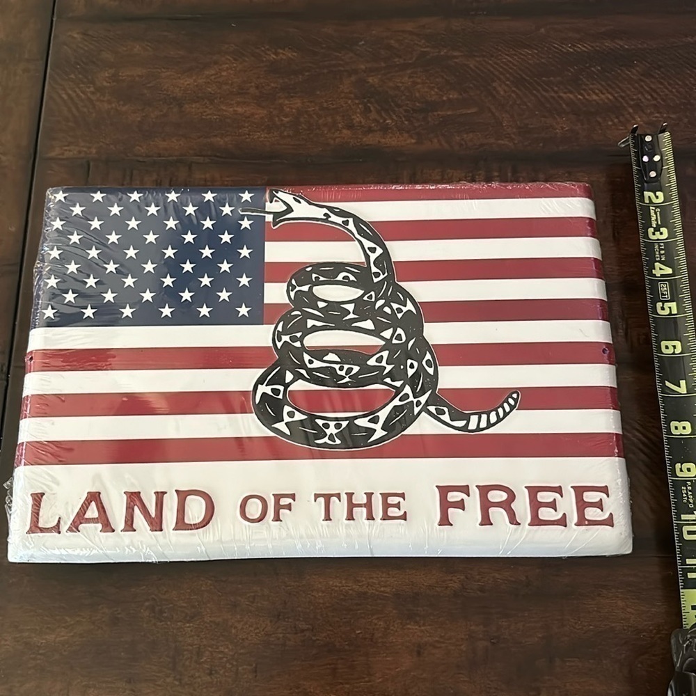 Land of the Free Home decor metal sign NEW